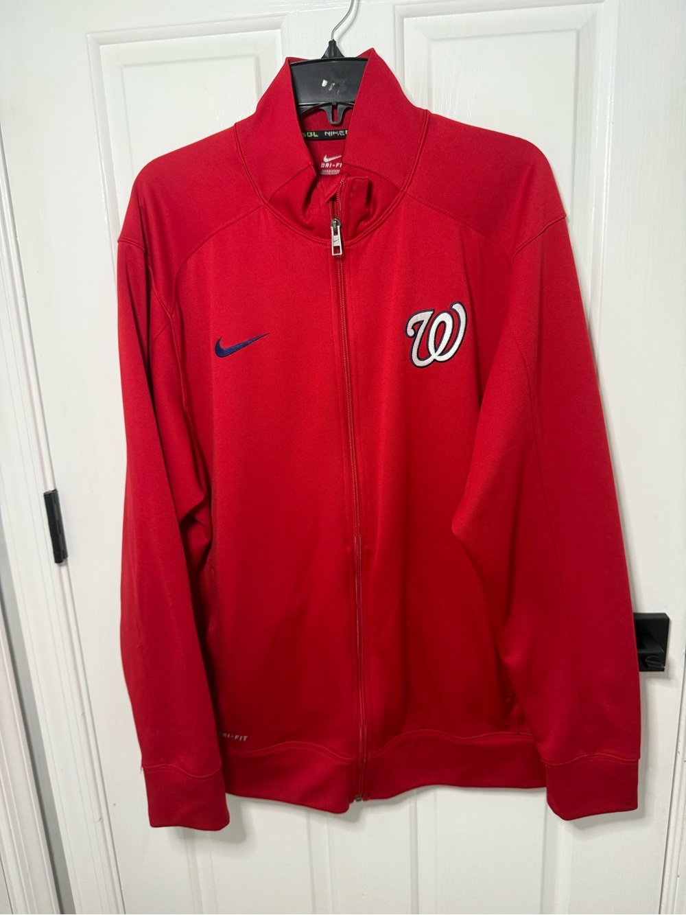 Nike Red Washington Nationals Full-Zip Lightweight Jacket